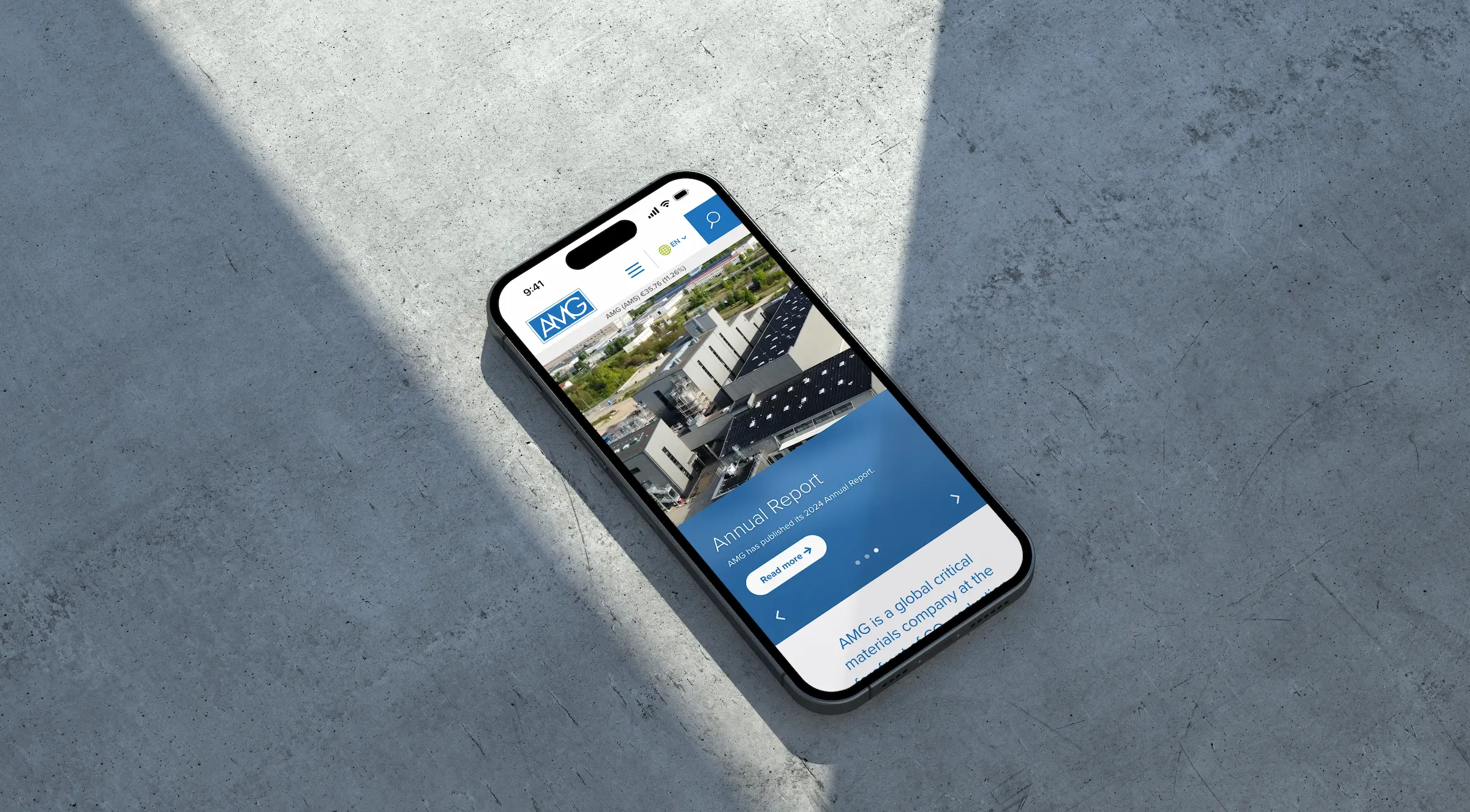 CGI homepage hero on a tablet and mobile device.