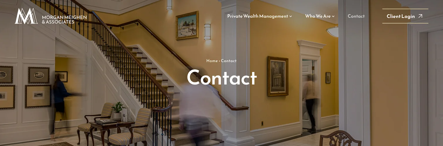 Contact page hero image.