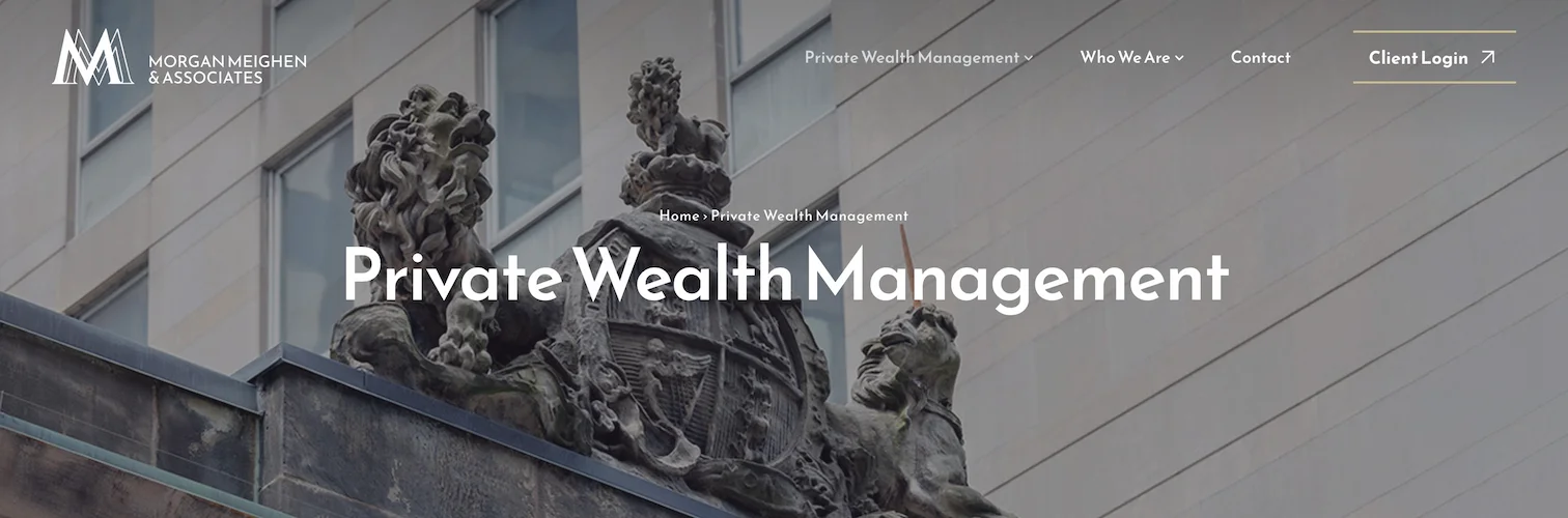 Private Weath page hero image.