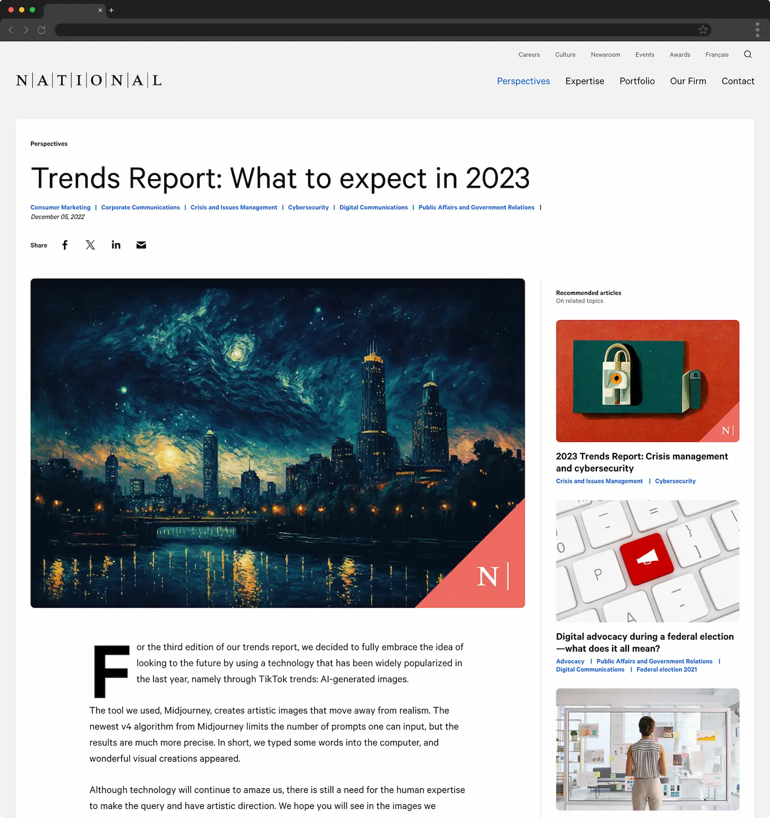 Homepage design before.